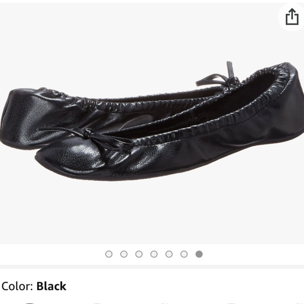 Sidekicks Foldable Black Flats